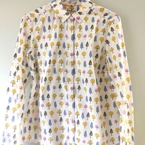 Boden Classic shirt tree print